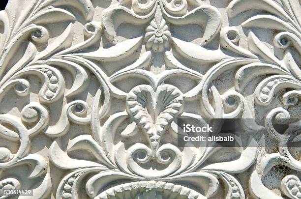 Ancient White Wall Design With Mouldings Decor Stock Photo - Download Image Now - Abstract, Architecture, Arts Culture and Entertainment