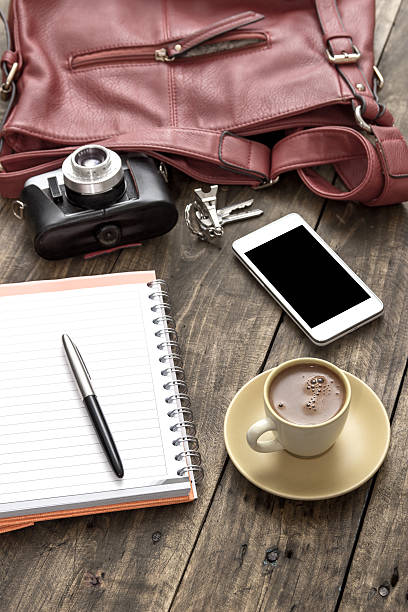 istock woman bag stuff and coffee 530614809