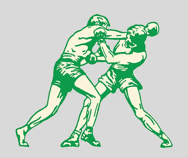Vector illustration of Boxing Match