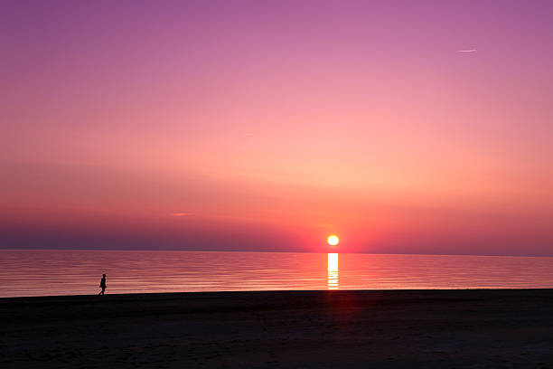 istock Sea scape scene in the Ocean, beach ocean sunset landscape 530615869