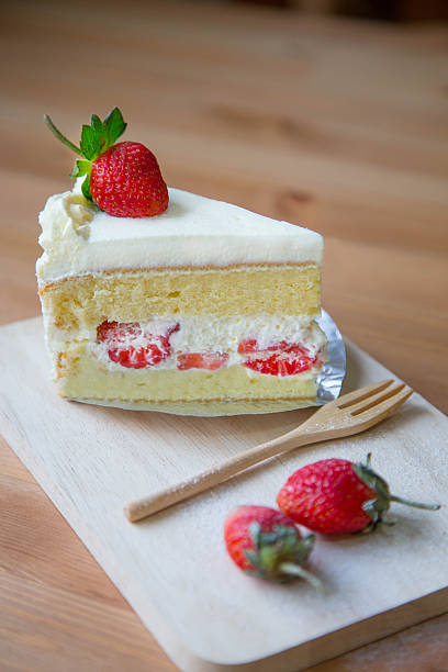 Strawberry shortcake stock photo