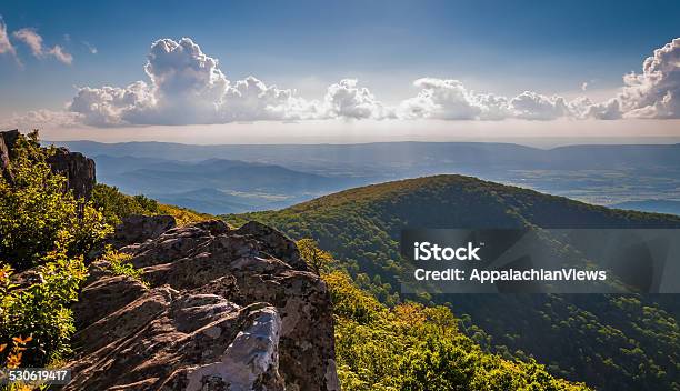 Evening View From Cliffs On Hawksbill Summit In Shenandoah Nati Stock Photo - Download Image Now