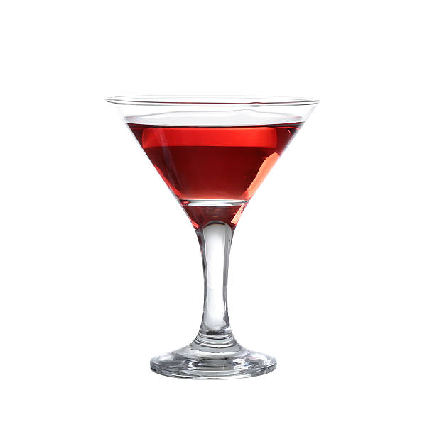 istock red wine in a glass of martini on the isolate 530626319