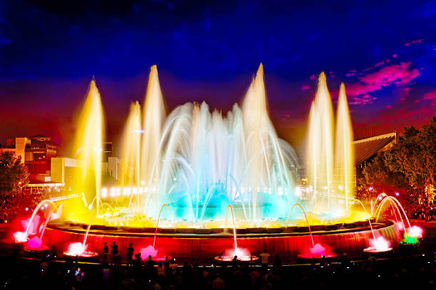 istock The famous Montjuic Fountain. 530627187