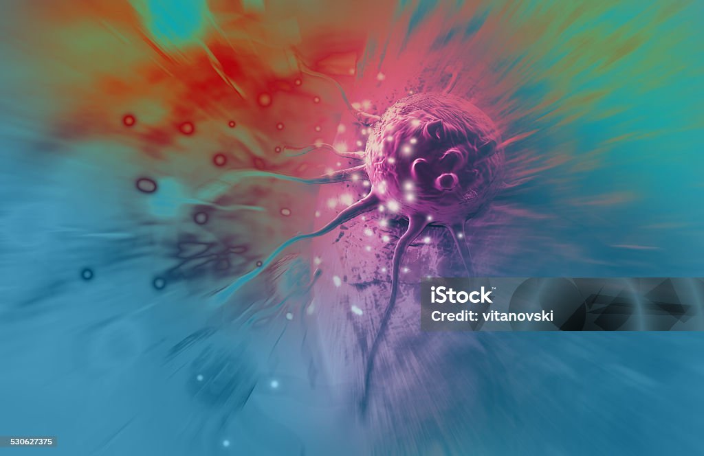 cancer cell cancer cell made in 3d software Biological Cell Stock Photo