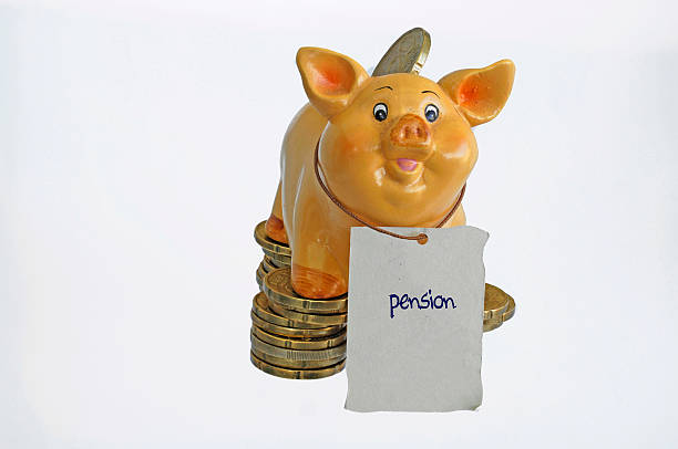 istock Piggy bank pension 530628377
