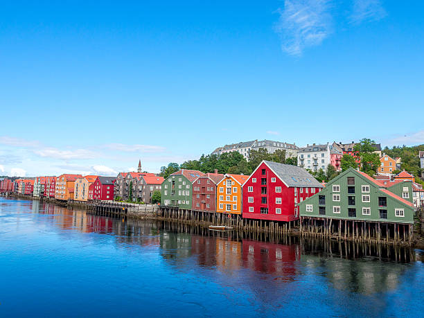 istock Trondheim colorful harbor 530629917