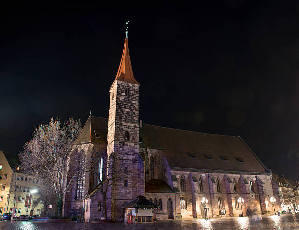 istock St. Jakob Church at the Jakobsplatz at night. 530630959