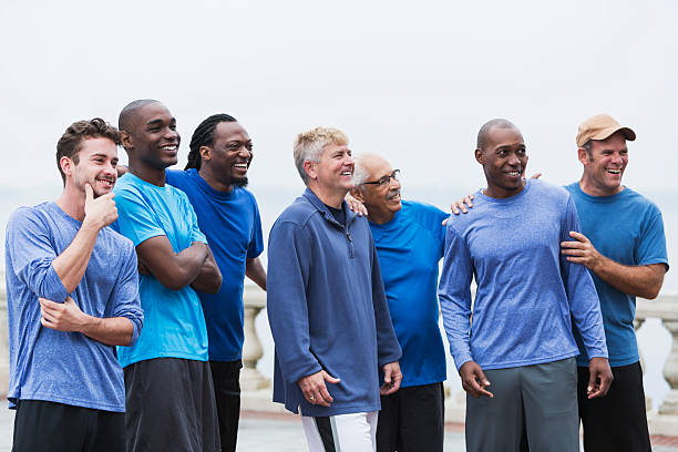 istock Multi-ethnic group of men standing outdoors 530635389