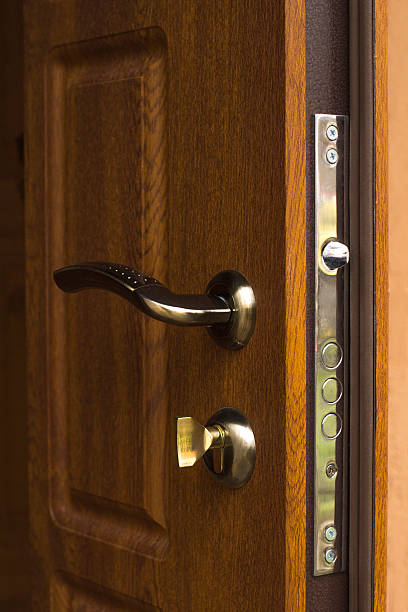 istock Open wooden door 530636565