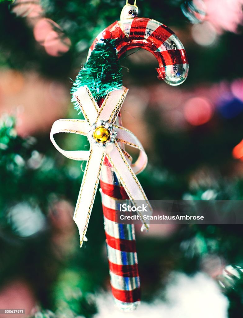 Christmas decoration A decorative item hangs from a Christmas tree in Orissa, India. Christmas Stock Photo