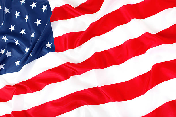 istock Close up of American flag 530639467