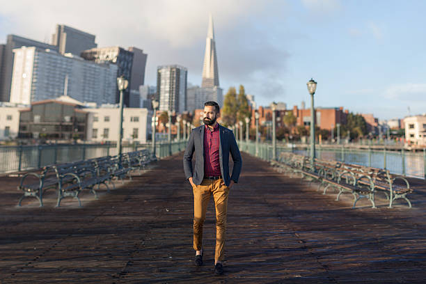 Handsome Man Walking in San Francisco