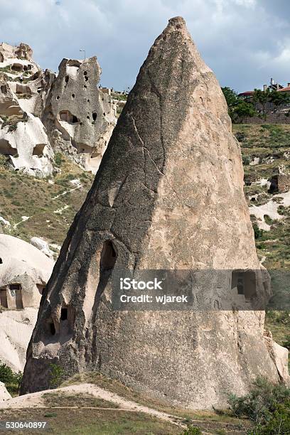 View Of Uchisar Castle In Cappadocia Stock Photo - Download Image Now - Anatolia, Asia, Baglidere Valley