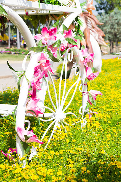 istock Bicycles in the Flower Garden 530646079