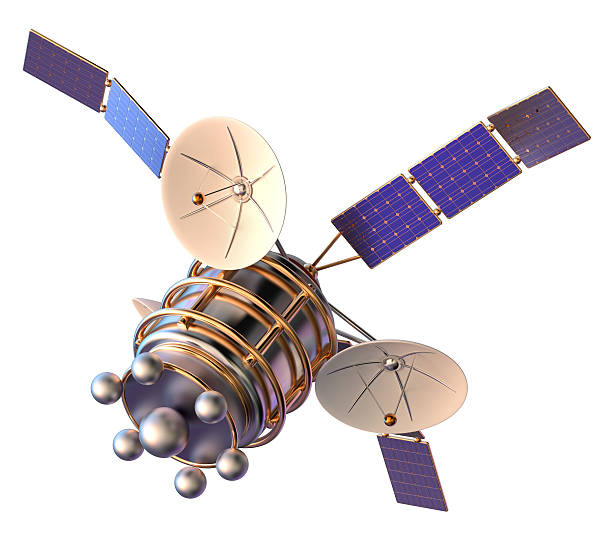 istock 3D model of an artificial satellite of the Earth 530646845