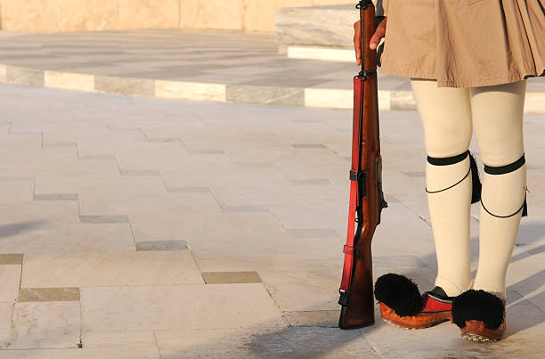 istock Evzon Soldier with a gun in  Athens, Greece 530647945