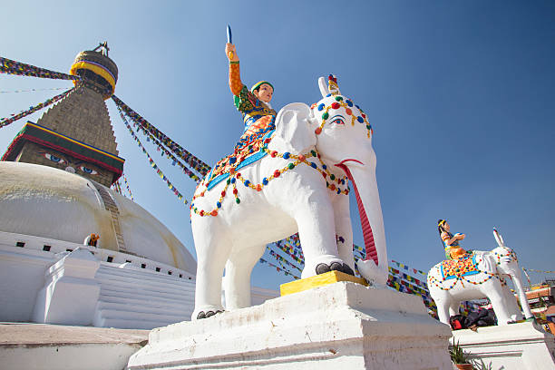 Boudhanath Stupa is the largest buddhist Stupa in Nepal