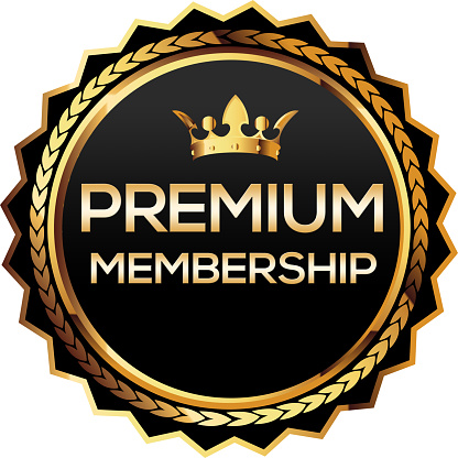 Premium membership gold badge