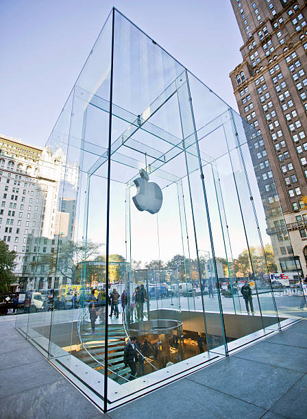 apple store - steve jobs foto e immagini stock