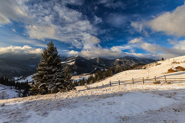 istock Beautiful winter landscape in the mountains 530652187