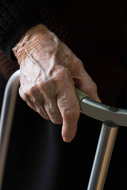 istock Grandmother uses a walker 530652927