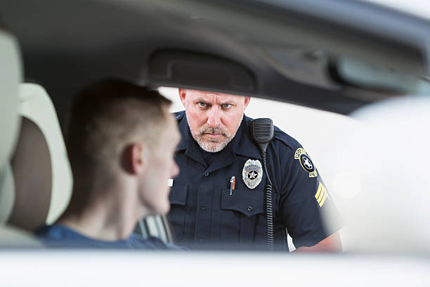 istock Police officer making a traffic stop 530653181