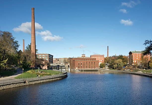 istock Tammerkoski channel in Tampere. Finland 530657607
