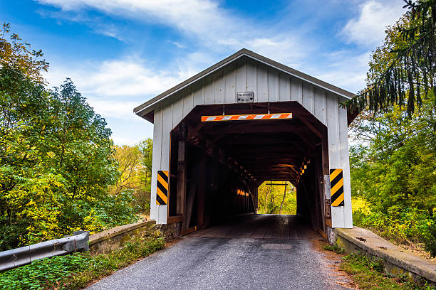 istock Covered bridge in rural Lancaster County, Pennsylvania. 530660123