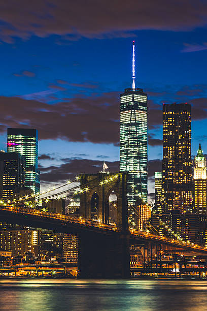 istock Night view of New York Lower Manhattan 530661219