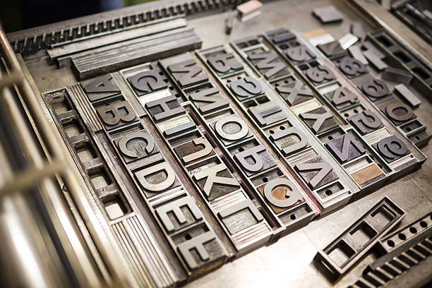 Old Typografie Drucker – Foto