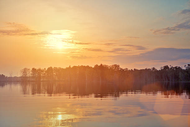 istock Sunset at Jackfish Lake 530662685