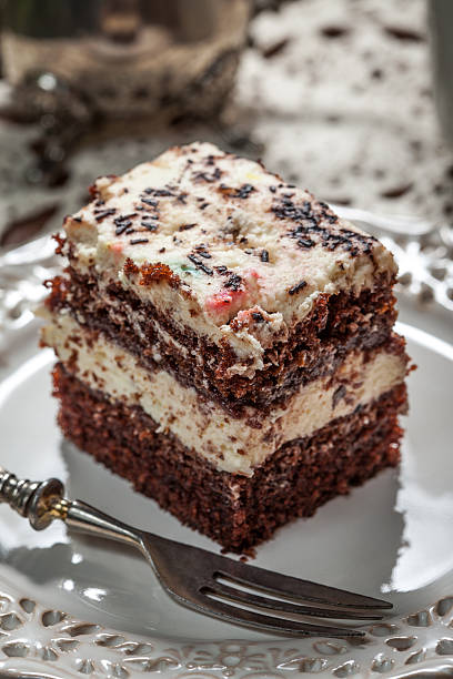 istock Piece of chocolate cake. 530663057