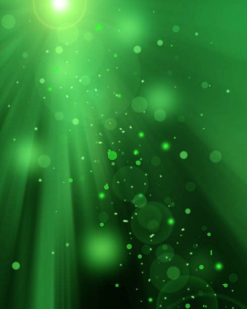 istock abstract circles on green background. 530663435