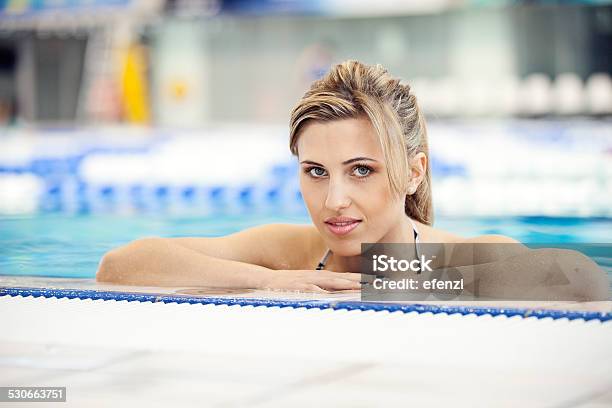 Blond Woman In Water Stock Photo - Download Image Now - 20-24 Years, 20-29 Years, 2015
