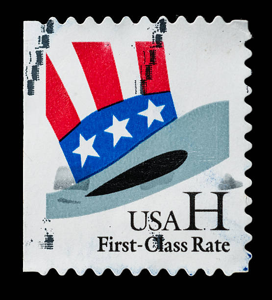 american timbre-poste - uncle sam postage stamp recruitment usa photos et images de collection