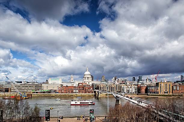 istock St Paul's Cathedral and Millennium Bridge in London 530668105