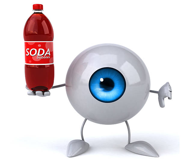 divertido olho - eyeball human eye magnifying glass three dimensional shape imagens e fotografias de stock