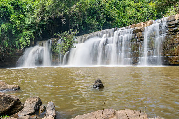 istock Beautiful waterfall in national park 530672161