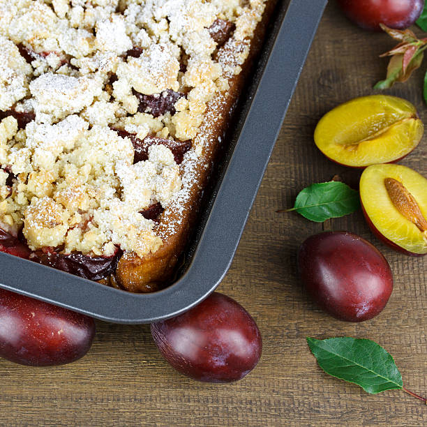 istock delicious plum cake 530673243