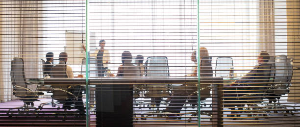 Business people watching presentation in conference room  incidental people photos stock pictures, royalty-free photos & images