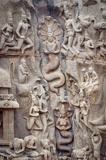 istock Ancient basreliefs  and statues   in Mamallapuram 530690791