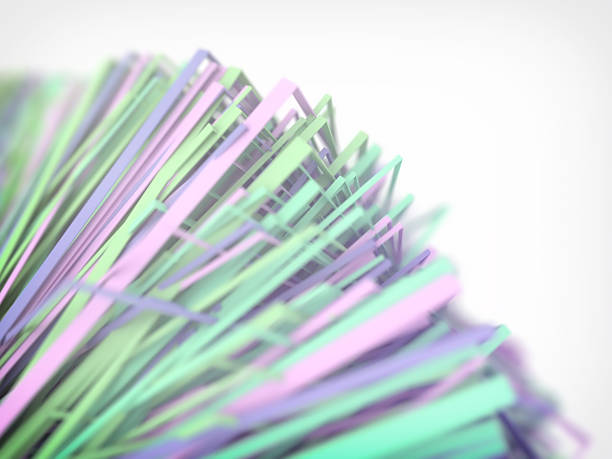 istock Colorful polygonal lines abstract background 530692397
