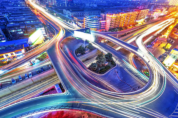 istock traffic on junction in city 530692913