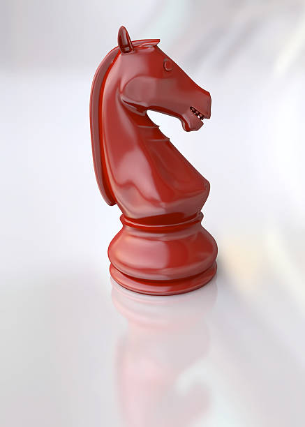 istock Red Chess Horse Piece 530693283