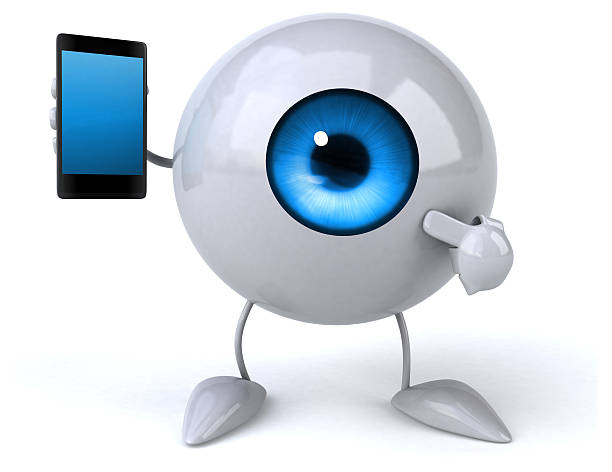 divertido olho - eyeball human eye magnifying glass three dimensional shape imagens e fotografias de stock