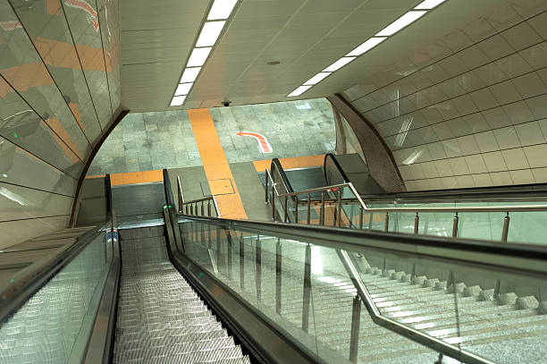 istock Subway Escalator and Stairs 530696109