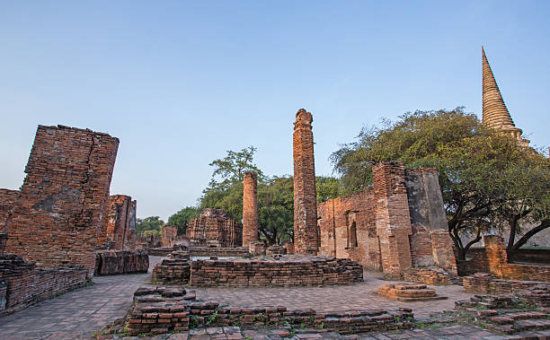 istock Asian religion architecture. Ancient Buddhist pagoda ruins. 530698037