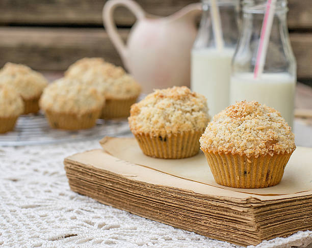 istock Chocolate chip muffins with coconut streusel 530703521