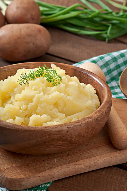 istock Fresh and flavorful mashed potatoes with bowl 530704109